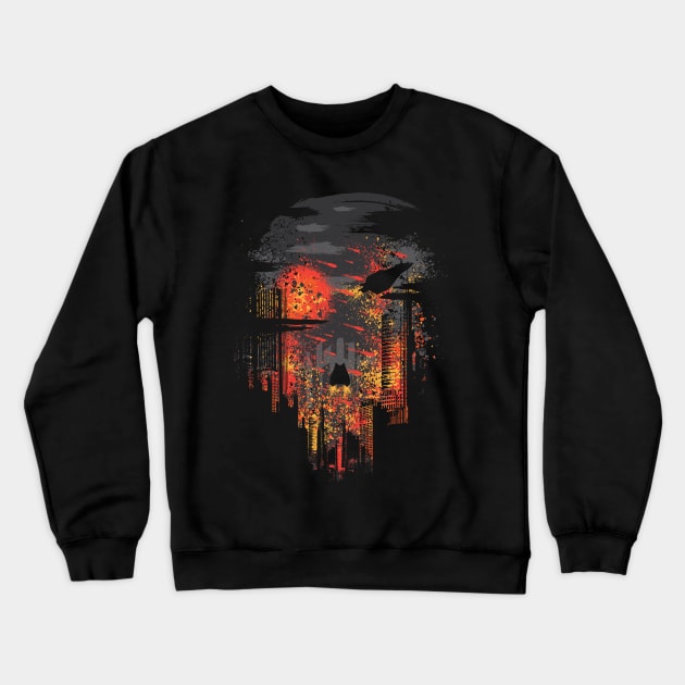 Evacuate Earth Crewneck Sweatshirt by Daletheskater